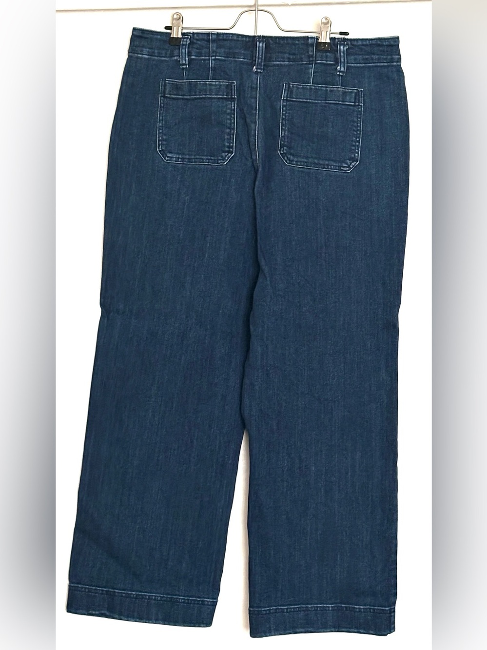 Talbots Relaxed Jean Trousers Size 14P Petite Blue Denim - Picture 2 of 4